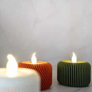 Teelichter - wellig