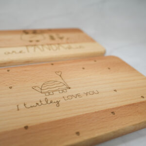 Frühstücksbrett mit Gravur